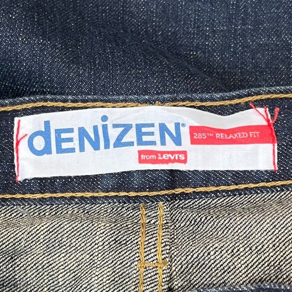 DENIZEN from LEVI’S Relaxed Straight Leg Dark Blue Mens Jeans Size 34x30 Cotton - Picture 2 of 10